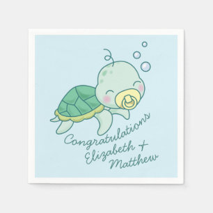Cute Zee Turtle Baby shower Kawaii Servet