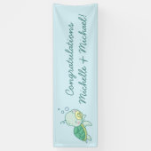 Cute Zee Turtle Baby shower Kawaii Spandoek (Verticaal)