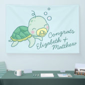 Cute Zee Turtle Baby shower Kawaii Spandoek (Beurs)
