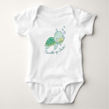 Cute Zee Turtle Baby shower Kawaii White