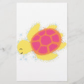 Cute Zee Turtle Briefpapier (Voorkant)