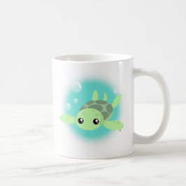 Cute Zee Turtle Coffee Mok