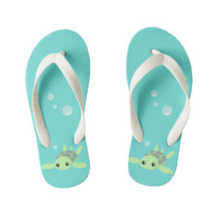 Cute Zee Turtle Flops, Kinder Teenslippers