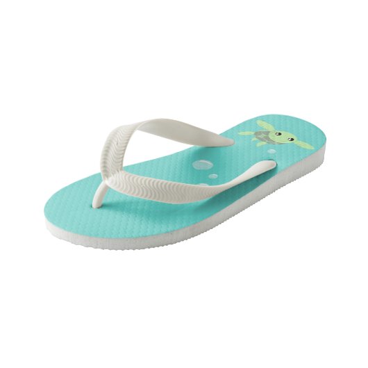Cute Zee Turtle Flops, Kinder Teenslippers (Schuin)