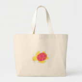 Cute Zee Turtle Grote Tote Bag (Voorkant)