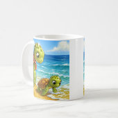 Cute Zee Turtle Koffiemok (Voorkant links)