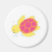 Cute Zee Turtle Magneet (Voorkant)