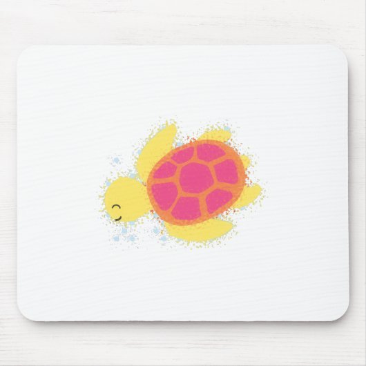 Cute Zee Turtle Muismat (Voorkant)