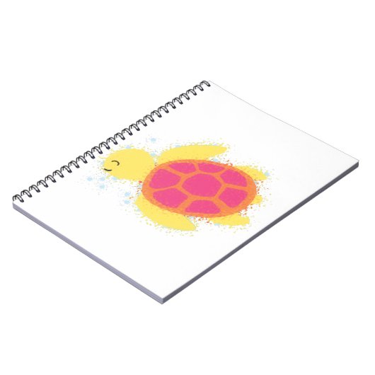 Cute Zee Turtle Notitieboek (Linkerzijde)