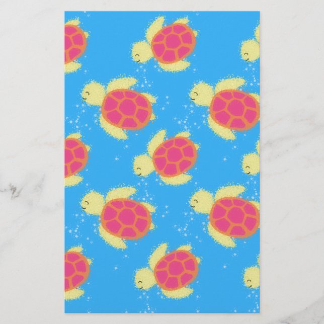 Cute Zee Turtle Pattern (Voorkant)