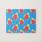 Cute Zee Turtle Pattern Legpuzzel (Horizontaal)