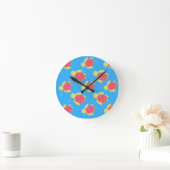 Cute Zee Turtle Pattern Ronde Klok (Huis)