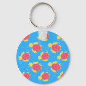 Cute Zee Turtle Pattern Sleutelhanger (Voorkant)