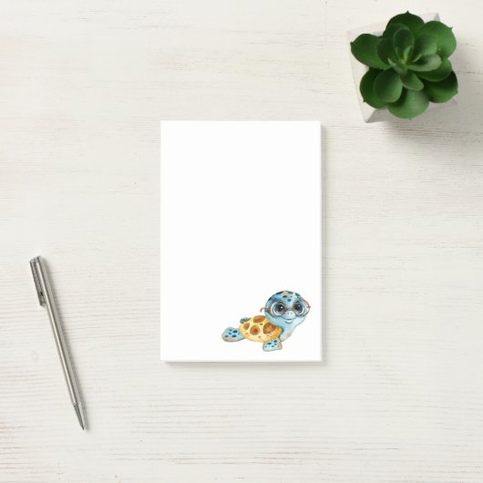 Cute Zee Turtle Post-it Notes (Kantoor)
