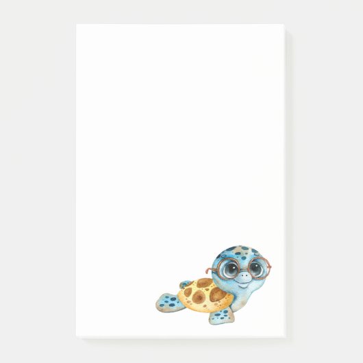 Cute Zee Turtle Post-it Notes (Voorkant)