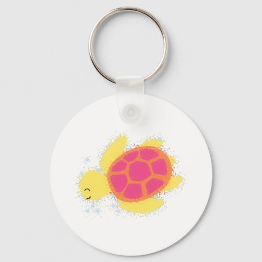 Cute Zee Turtle Sleutelhanger (Voorkant)