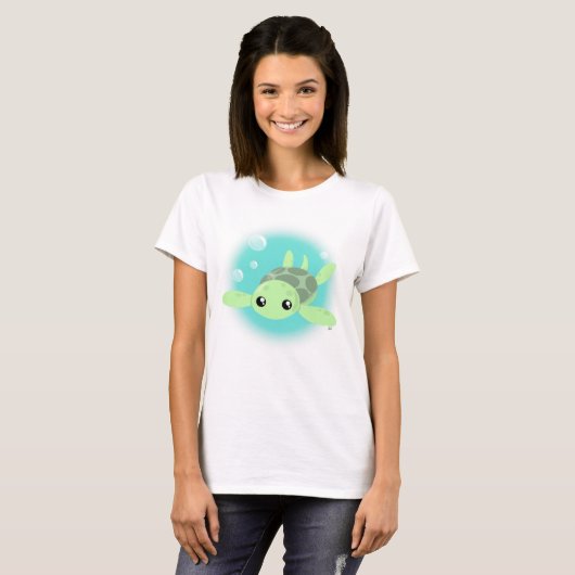 Cute Zee Turtle T-Shirt (Voorkant volledig)