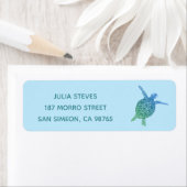 CUTE Zee Turtle Tortoise Honu Mailing Etiket (Insitu)