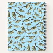 Cute Zee Turtles Patroon Notitieboek (Achterkant)