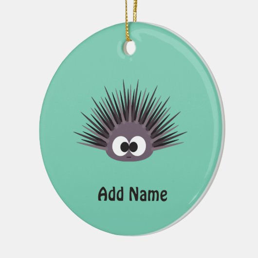 Cute zee Urchin Keramisch Ornament (Links)