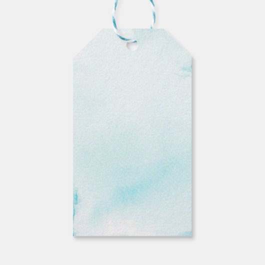 Cute zee ​ wereld ​ Birthday Party Cadeaulabel (Achterkant)