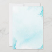 Cute zee wereld Birthday Party Invitation Kaart (Achterkant)