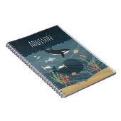 Cute Zee & Whimsical Night Ocean Orca Kinder Schoo Notitieboek (Rechterzijde)