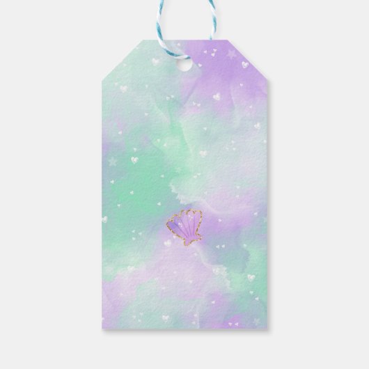 Cute Zeemeermin Cadeaulabels (Achterkant)