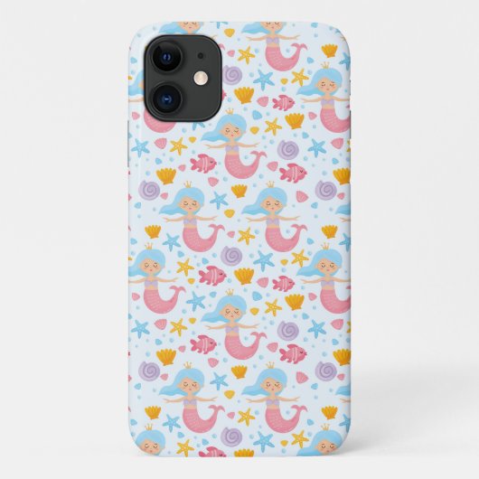 Cute Zeemeermin Oceaan Zeester Pastel Zomer Case-Mate iPhone Case (Achterkant)