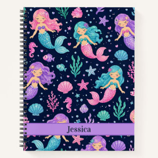 Cute Zeemeermin Patroon Notitieboek