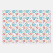 Cute Zeemeerminnen Inpakpapier Set van 3 Vel (Voorkant 2)