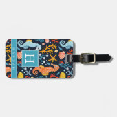 Cute Zeepaardje Bagage Label (Voorkant horizontaal)