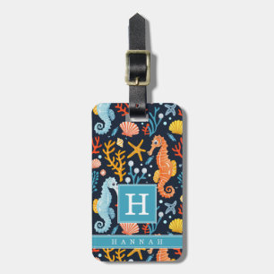 Cute Zeepaardje Bagage Label