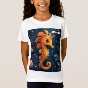 Cute Zeepaardje Eenhoorn Meisjes T-shirt Top Stran