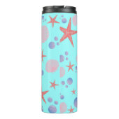 Cute Zeeschelp zeester Kust Zomer Oceaan Strand Thermosbeker (Achterkant)