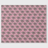 Cute zeeschildpad roze cadeaupapier (Vlak)