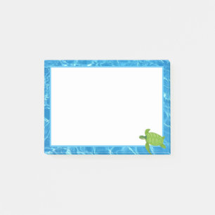 Cute Zeeschildpad & Water Frame Post-it® Notes