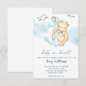 Cute zeiler beer babyshower uitnodiging (Voorkant / Achterkant)