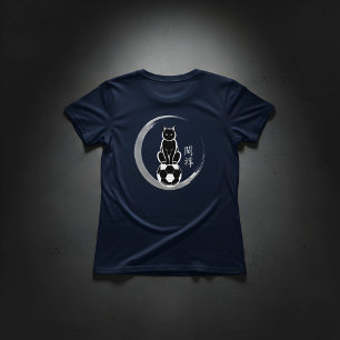 Cute Zen Voetbal Kat T-shirt - Meisjes Sport Cadea