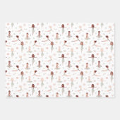 Cute Zen Yoga Meditation Lotus Namaste Inpakpapier Vel (Voorkant 2)