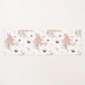 Cute Zen Yoga Meditation Lotus Namaste Pastel Yogamat (Voorkant (horizontaal))