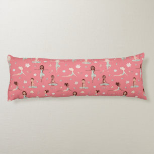 Cute Zen Yoga Meditation Pink Girly Namaste Lichaamskussen