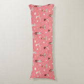 Cute Zen Yoga Meditation Pink Girly Namaste Lichaamskussen (Voorkant Verticaal)