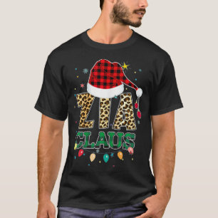 Cute Zia Claus Santa Hat tante Claus Fun Buffalo L T-shirt