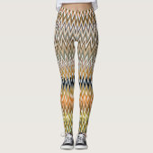 CUTE Zigzag Multicolor Pattern Leggings (Voorkant)