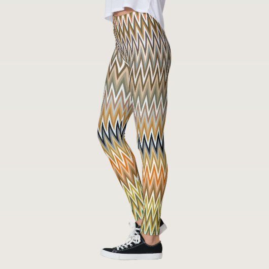 CUTE Zigzag Multicolor Pattern Leggings (Links)