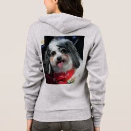 Cute Zip Hoodie for Men/Women Dog K-Cee glimlachen