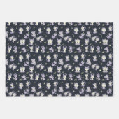 Cute Zodiac Kat Wrapping Paper Vlak Vel Set van 3 (Voorkant 2)