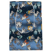 Cute Zodiac Kat Wrapping Paper Vlak Vel Set van 3 Medium Cadeauzakje (Voorkant)