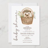 Cute Zoete Kleine Egel Baby Shower Uitnodiging (Voorkant)